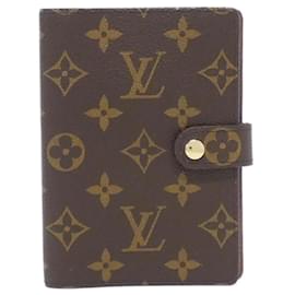 Louis Vuitton-Louis Vuitton Monogram Agenda PM R20005 Organizer-Brown,Monogram