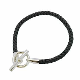 Hermès-Hermes Grennan Charm Bracelet-Black,Silvery
