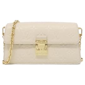 Louis Vuitton-Louis Vuitton Monogram Empreinte Wallet on Chain Metis Shoulder Bag-Cream