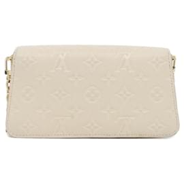 Louis Vuitton-Louis Vuitton Monogram Empreinte Wallet on Chain Metis Shoulder Bag-Cream