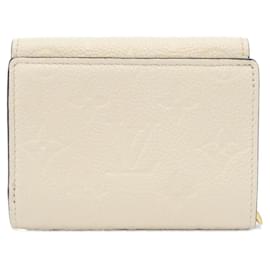 Louis Vuitton-Louis Vuitton Monogram Empreinte Portefeuille Metis Compact Wallet-White,Cream