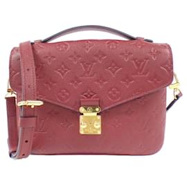 Louis Vuitton-Louis Vuitton Monogram Empreinte Pochette Metis M44793 Bag-Red