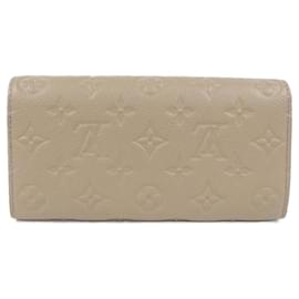 Louis Vuitton-Louis Vuitton Monogram Empreinte Portefeuille Sarah M82256 Wallet-Grey