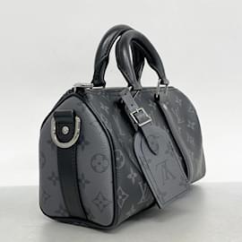 Louis Vuitton-Louis Vuitton Monogram Eclipse Keepall Bandouliere 25-Black