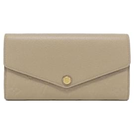 Louis Vuitton-Louis Vuitton Monogram Empreinte Portefeuille Sarah M68708 Wallet-Grey