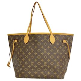 Louis Vuitton-Louis Vuitton Monogram Neverfull MM Tote Bag-Brown