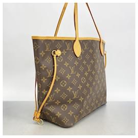 Louis Vuitton-Louis Vuitton Monogram Neverfull MM Tote Bag-Brown