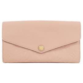 Louis Vuitton-Louis Vuitton Monogram Empreinte Portefeuille Sarah M61291 Wallet-Pink
