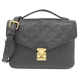 Louis Vuitton-Louis Vuitton Monogram Empreinte Pochette Metis MM M41487 Bag-Black