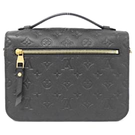 Louis Vuitton-Louis Vuitton Monogram Empreinte Pochette Metis MM M41487 Bag-Black