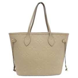 Louis Vuitton-Louis Vuitton Monogram Empreinte Neverfull MM Tote Bag-Grey