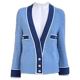Chanel-Chanel Paris / Versailles CC Buttons Cashmere Jacket 38 FR-Blue