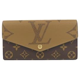 Louis Vuitton-Louis Vuitton Monogram Giant Portefeuille Sarah M80726 Wallet-Brown,Monogram