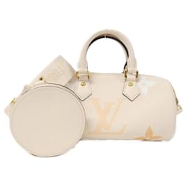 Louis Vuitton-Louis Vuitton Monogram Empreinte Papillon BB M45708 Shoulder Bag-Golden,Cream