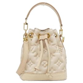 Louis Vuitton-Louis Vuitton Monogram Empreinte Nano Noe Shoulder Bag-Pink