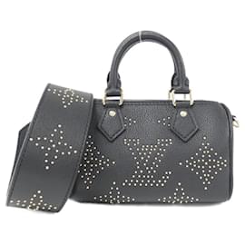 Louis Vuitton-Louis Vuitton Monogram Empreinte Nano Speedy Bag-Black