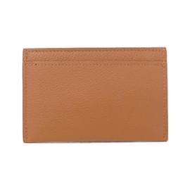Louis Vuitton-Louis Vuitton Porte Carte Lock Me M68611 Business Card Holder-Silvery,Caramel