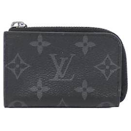 Louis Vuitton-Louis Vuitton Monogram Eclipse Coin Case-Black