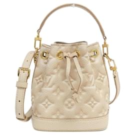 Louis Vuitton-Louis Vuitton Monogram Empreinte Nano Noe Shoulder Bag-Pink