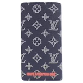Louis Vuitton-Louis Vuitton Monogram Ink Portefeuille Brazza Wallet-Red,Blue,Coral