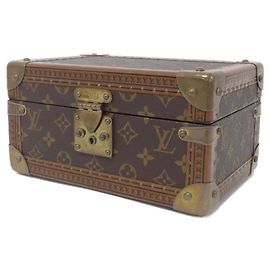 Schmuckkästchen Coffret Trésor Monogramm Louis Vuitton Braun Rot Monogramm