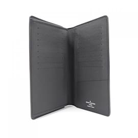 Louis Vuitton-Louis Vuitton Monogram Eclipse Portefeuille Brazza Wallet-Black