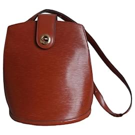 Louis Vuitton-Louis Vuitton Cluny Bucket brown epi leather-Caramel