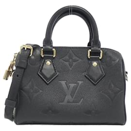 Louis Vuitton-Louis Vuitton Monogram Empreinte Speedy Bandouliere 20cm Boston Bag-Black,Monogram