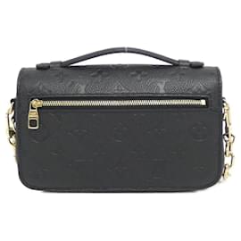 Louis Vuitton-Louis Vuitton Monogram Empreinte Pochette Metis EW M46595 Shoulder Bag-Black,Monogram