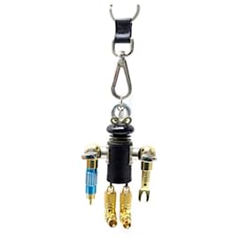Prada-PRADA ROBOT KEYCHAIN 2AR254 METAL BAG CHARM + BOX-Black