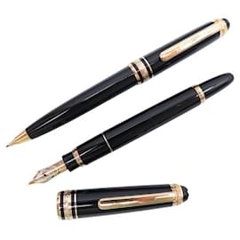 Montblanc-MONTBLANC MEISTERSTUCK SET FOUNTAIN PEN + MECHANICAL PENCIL ANNIVERSARY MOZART PENS-Black