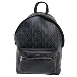 Christian Dior-NEW CHRISTIAN DIOR RIDER TOILE CD DIAMOND BLACK BACKPACK BAG-Black
