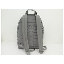 Christian Dior-NEW CHRISTIAN DIOR RIDER TOILE CD DIAMOND GRAY BACKPACK BAG-Grey