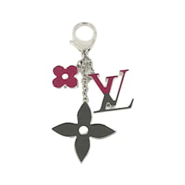 Louis Vuitton-Louis Vuitton Bijoux Sac Fleur d'Epi Keyring-Silvery,Fuschia