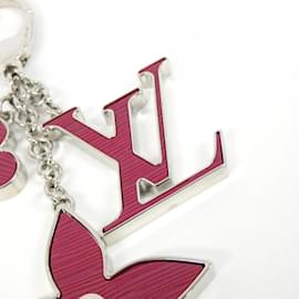 Louis Vuitton-Louis Vuitton Bijoux Sac Fleur d'Epi Keyring-Silvery,Fuschia