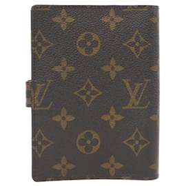 Louis Vuitton-Louis Vuitton Monogram Agenda PM R20005 Organizer-Brown,Monogram