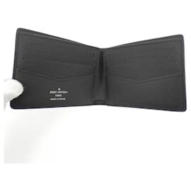 Louis Vuitton-Louis Vuitton Monogram Eclipse Reverse Portefeuille Slender-Grey,Monogram