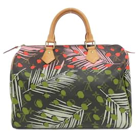 Louis Vuitton-Louis Vuitton Monogram Summer Jungle Dot Speedy 30cm Boston Bag-Pink,Orange,Monogram
