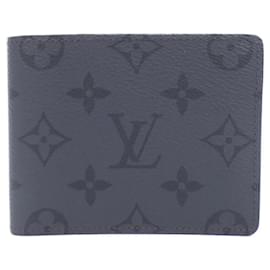 Billetera Bill Monogram Eclipse Louis Vuitton Gris Monograma