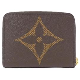 Louis Vuitton-Louis Vuitton Monogram Giant Zippy Coin Purse-Brown