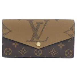 Louis Vuitton-Louis Vuitton Monogram Giant Portefeuille Sarah M80726 Wallet-Brown