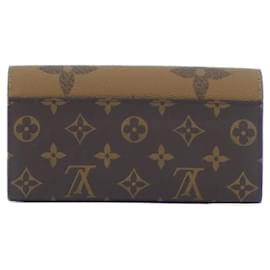 Louis Vuitton-Louis Vuitton Monogram Giant Portefeuille Sarah M80726 Wallet-Brown