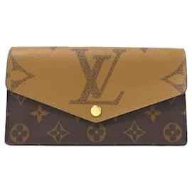 Louis Vuitton-Louis Vuitton Monogram Giant Portefeuille Sarah M80726 Wallet-Brown