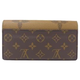 Louis Vuitton-Louis Vuitton Monogram Giant Portefeuille Sarah M80726 Wallet-Brown