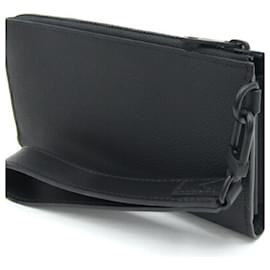 Louis Vuitton-Louis Vuitton Noir L-Shaped Long Wallet-Black