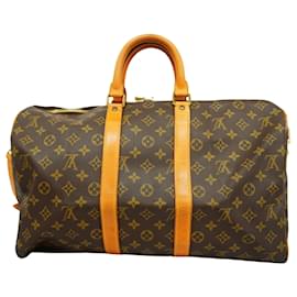 Louis Vuitton-Louis Vuitton Keepall Bandouliere 45-Brown