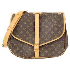 Louis Vuitton-Louis Vuitton Monogram Saumur 35cm Shoulder Bag-Brown