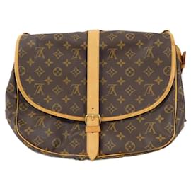 Louis Vuitton-Louis Vuitton Monogram Saumur 35cm Shoulder Bag-Brown