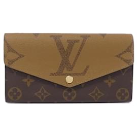Louis Vuitton-Louis Vuitton Monogram Giant Portefeuille Sarah M80726 Wallet-Brown,Other