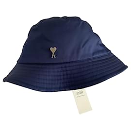 Ami-Hats Beanies-Navy blue
